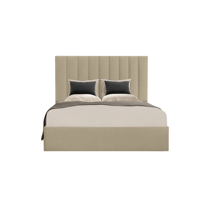 Besar Upholstered Ottoman Storage Bed, Kingsize (5'), Coffee