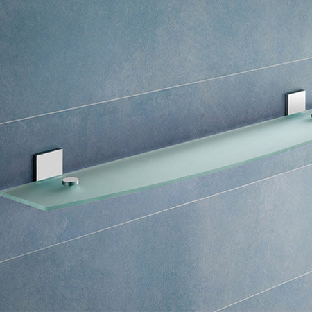 Tablette murale l 22,8" Dowsing, Chrome