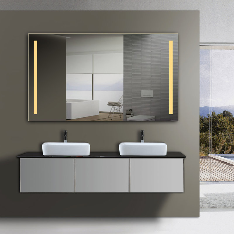 Miroir de salle de bain Allyria, 32,5 po x 52,5 po