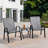 3 Piece Patio Set, Outdoor Camping Chairs With Breathable Textilene Fabric, Folding Table With Steel Table Top, 2Chairs And 1Table Set-519638228