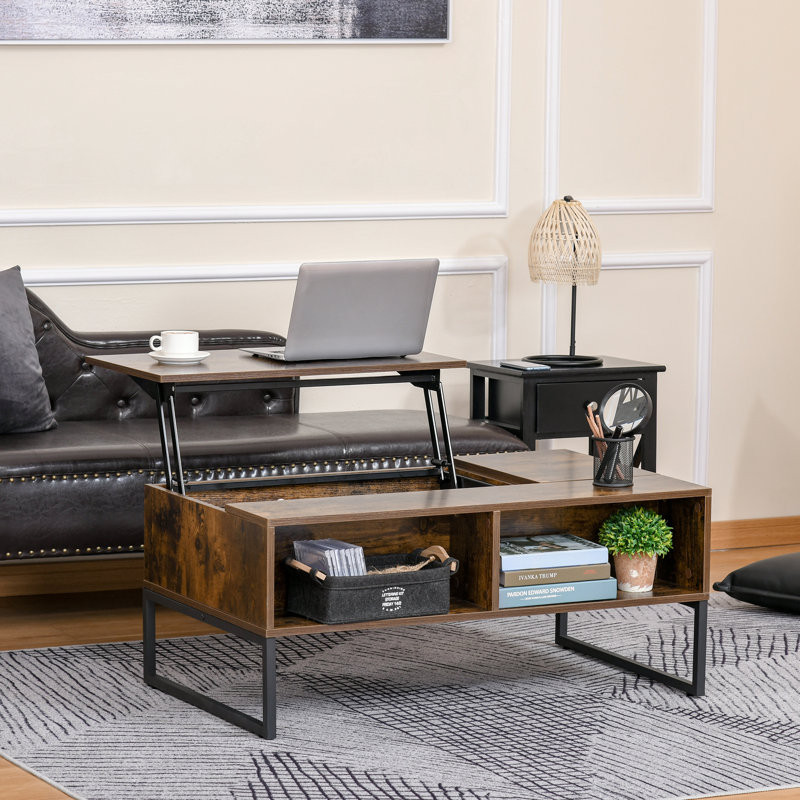 Aralene Lift Top Sled Coffee Table with Storage