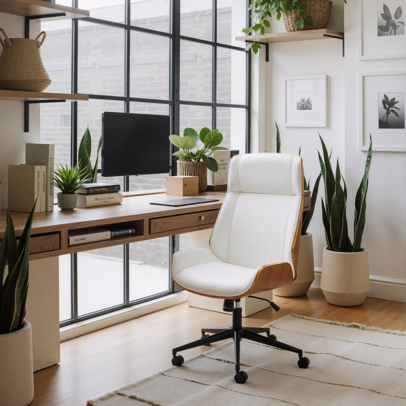 Flex High Back Office Chair White, White