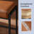 Counter Height Bar Stools, Synthetic Leather with Stitching-100855886