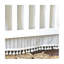 Boho Crib Skirt, with Ruffle and Embroidery, 100% Cotton Off-White, Crane Baby