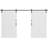 Panelled Barn Door with Soft Closing Installation Hardware Kit-98105492