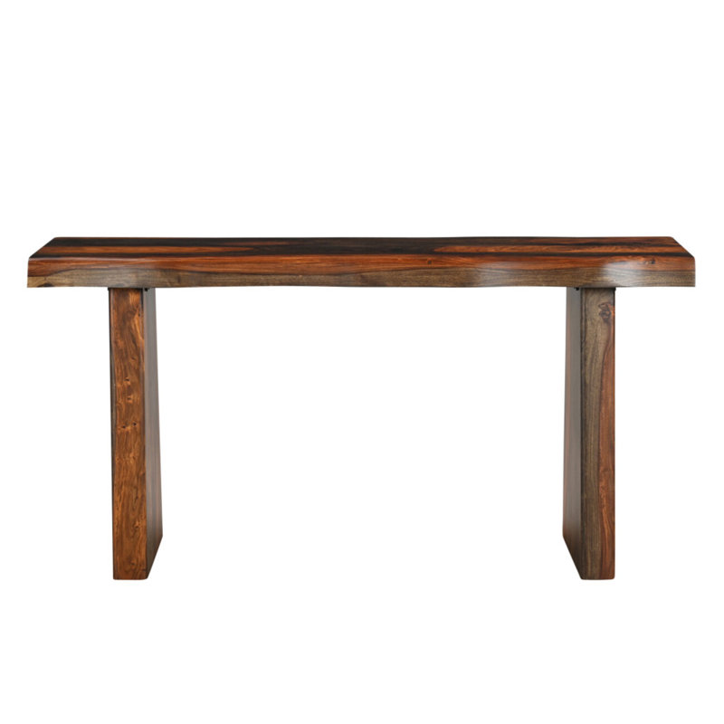 Console 60 po en bois massif brun foncé
