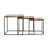 Natural And Black 3-Piece Nesting Table