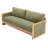 3-Seater Modern Coastal Solid Wood Frame Chenille Sofa with Open Arm Design-124210218