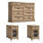 Vann 3-Piece Bedroom Set Include 9-Drawer Dresser And Two Nightstands-1716359211