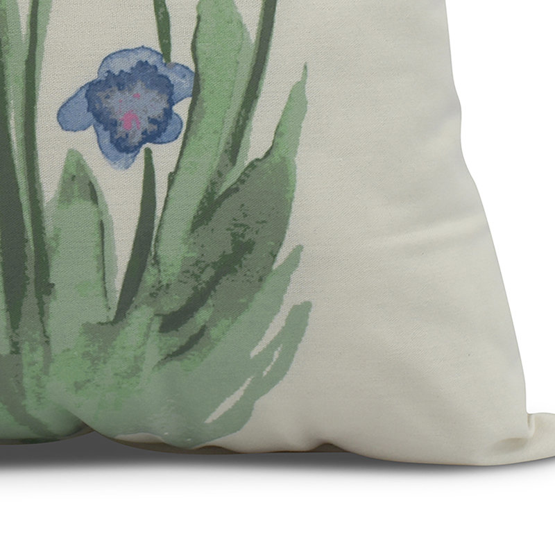 Housse et insert de coussin carré Farmers Market, Bleu, 26 po x 26 po
