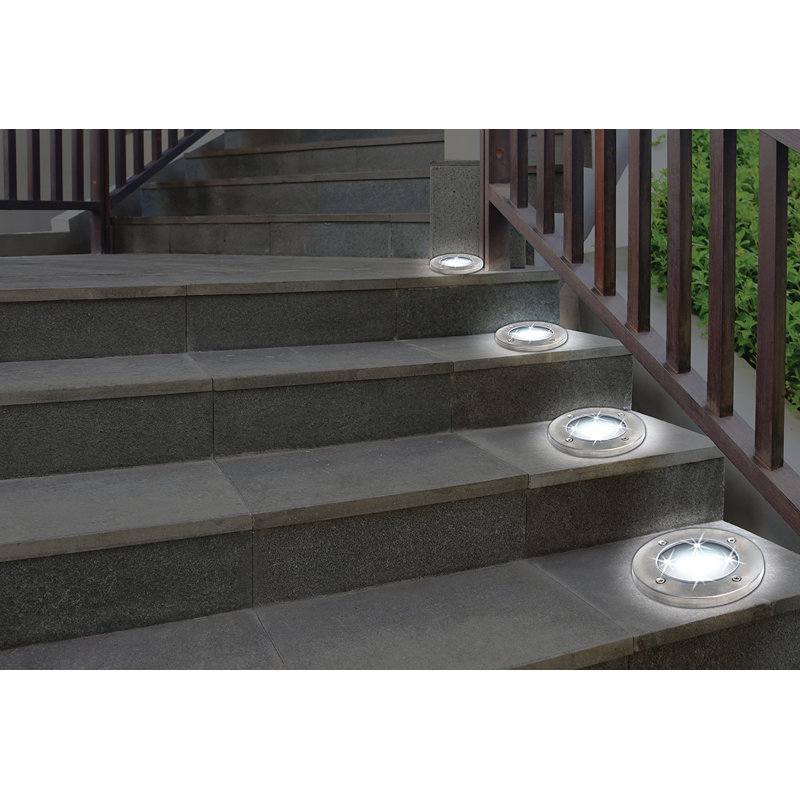 Solar Powered Integrated LED Pathway Light Pack, Gunmetal