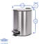 Harbour Housewares - Round Bathroom Pedal Bin-93721246