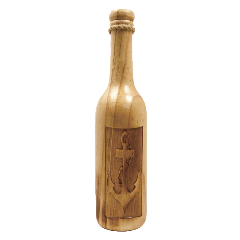 Bruton Wood Decorative Bottle