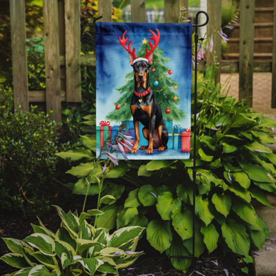 Drapeau de Noël renne de jardin