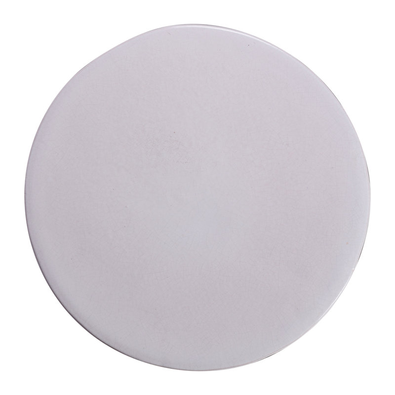 Bottle Outdoor Round Side Table, Linen Semi Gloss