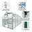 6X12 FT Polycarbonate Greenhouse Raised Base And Anchor Aluminum Heavy Duty Walk-In Greenhouses For Outdoor Backyard In All Season