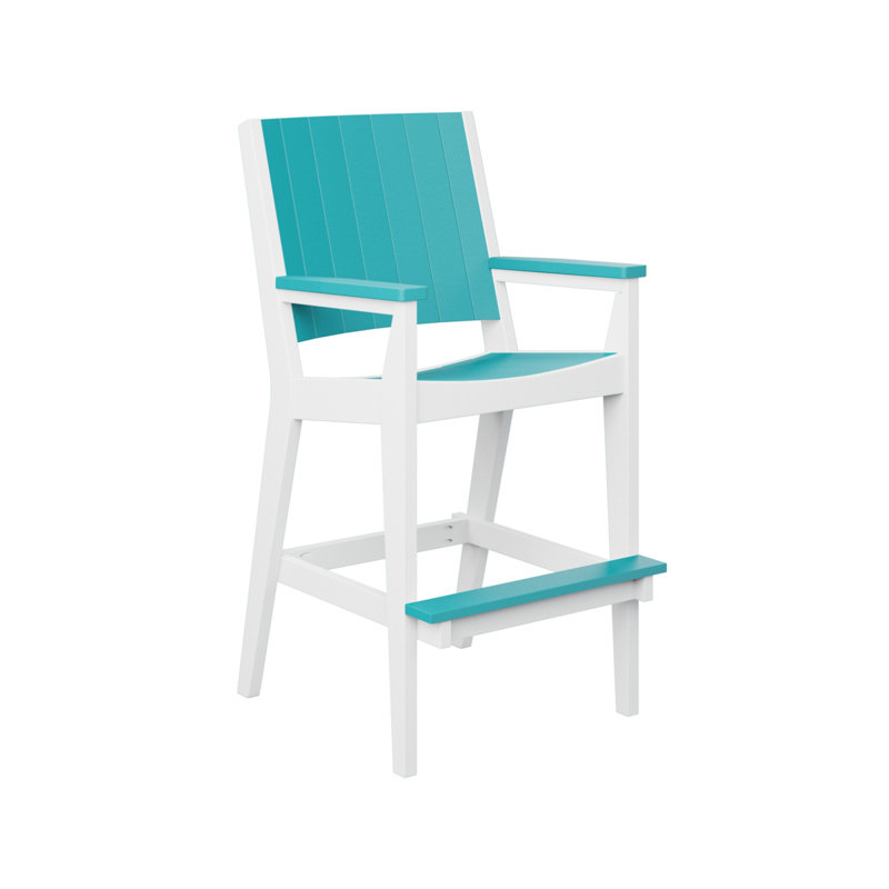 Chaise très haute berlinois Berlin, 28.5", Bleu Aruba