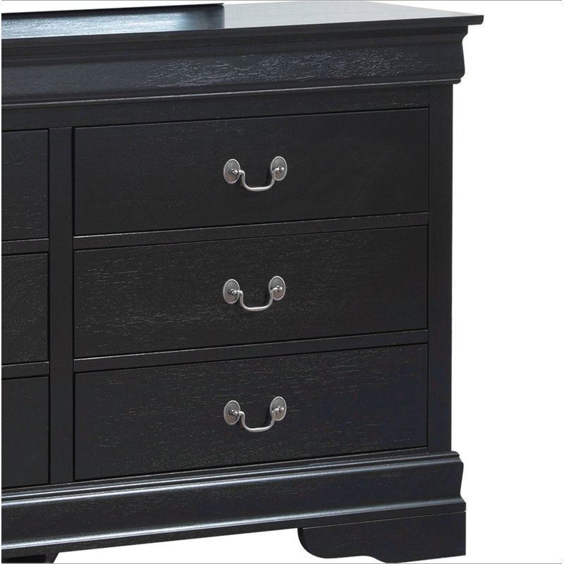 Commode élégante noire