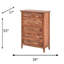 Commode brune en bois Terrill