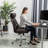 Corjan Mid-Century Modern Gas Lift Swivel Executive Chair or Office Chair with Headrest-25596268-94848023