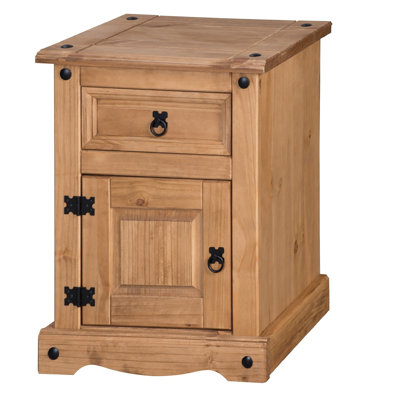 Lindgren 35cm W Solid Wood Bedside Table