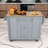 Ithiel Kitchen Island with 3 Storage Drawer and 2 Shelves-197718251