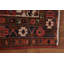 Tapis de couloir géométrique motif persan Heriz noué à la main 4 x 11
