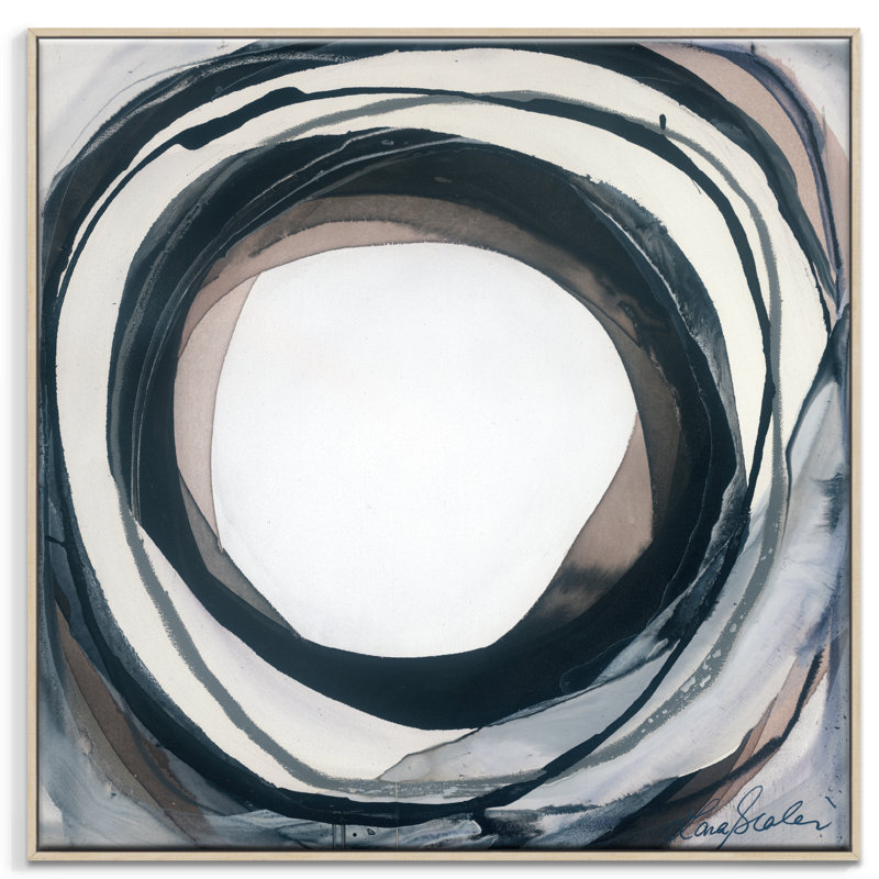 Noir - Single Picture Frame Square Print on Canvas, 62.5cm H x 62.5cm W, Timber Frame