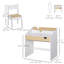 Ensemble de bureau et chaise pour enfants avec tiroir coulissant de rangement pour enfants de 6 à 10 ans