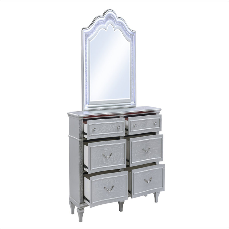 Miroir mystique de style contemporain en bois