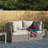 Fully Assembled Outdoor With Weather - And 6 Foam Filled Cushions For Porch Modular Design Rust Frame