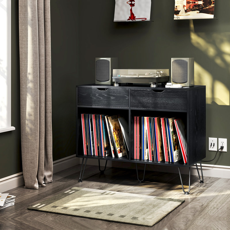 Support pour tourne-disque vinyle, Noir