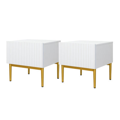 Alantra 46cm W Manufactured Wood Bedside Table