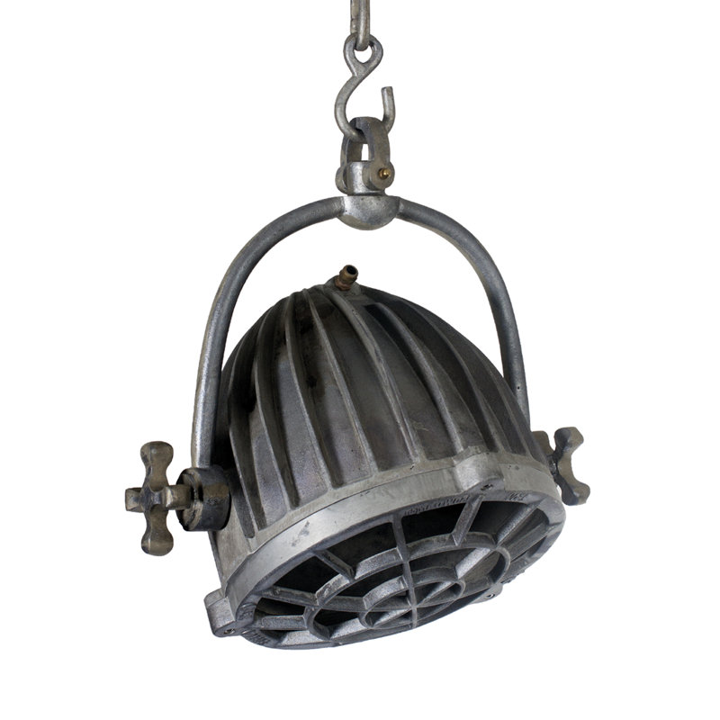 1 - Light Aluminium Dome Pendant