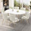 Tufted Velvet Upholstered Parsons Chair in Beige