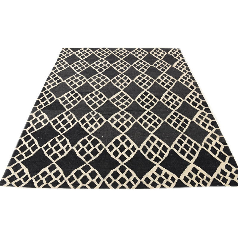 Tapis noir 6x8 Pinkerton
