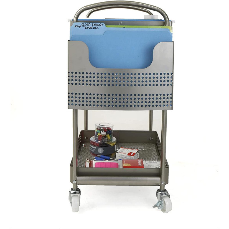 24.25'' H x 21.5'' W File Cart with Wheels