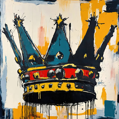Crown 4-Homage-Basquiat  Giclee on Gallery Wrapped Canvas