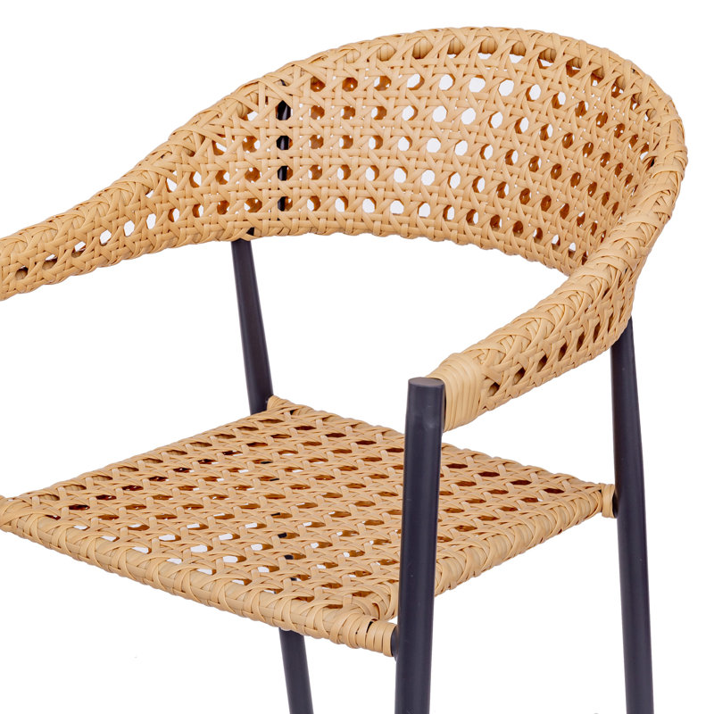 Nalle Patio Dining Armchair with Cushion, Graphite