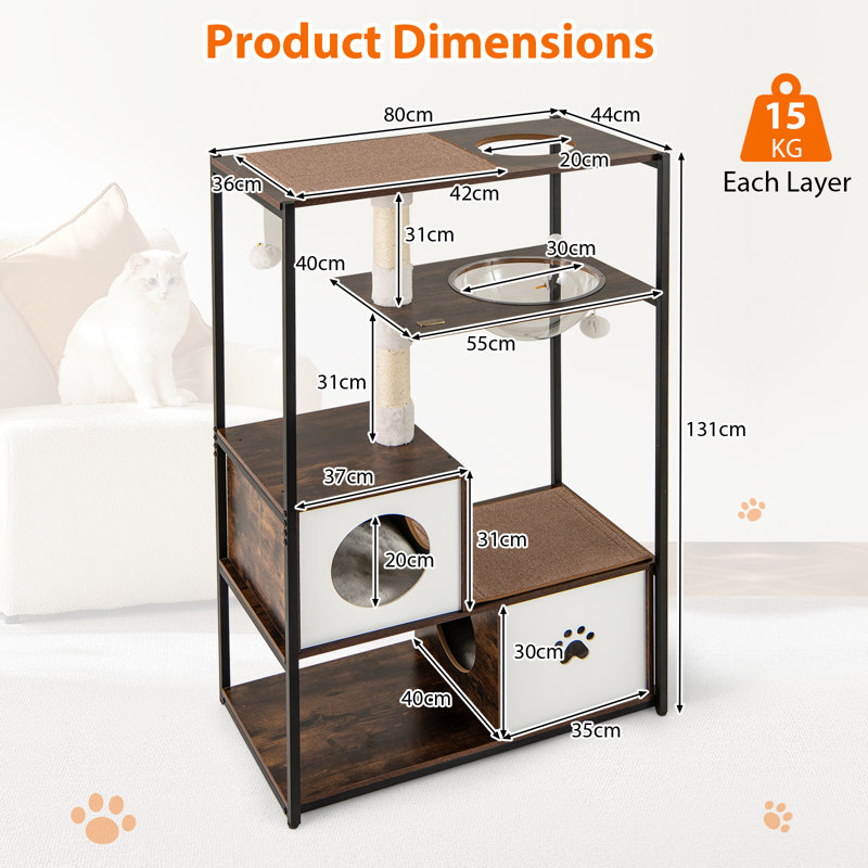 131cm H Cat Tree
