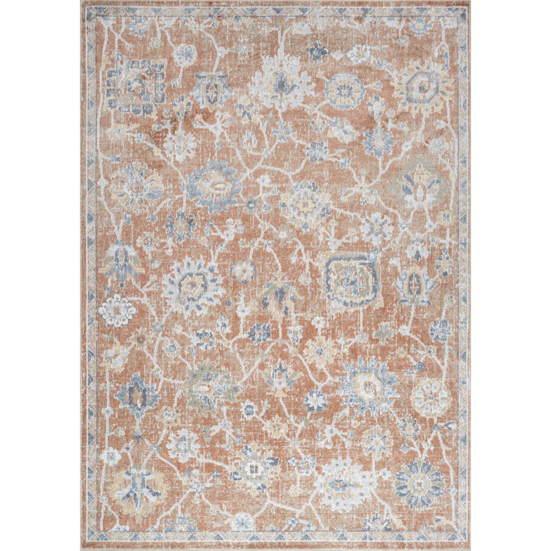 Blannie Floral Machine Tufted Area Rug, Rectangle 160 x 213 cm