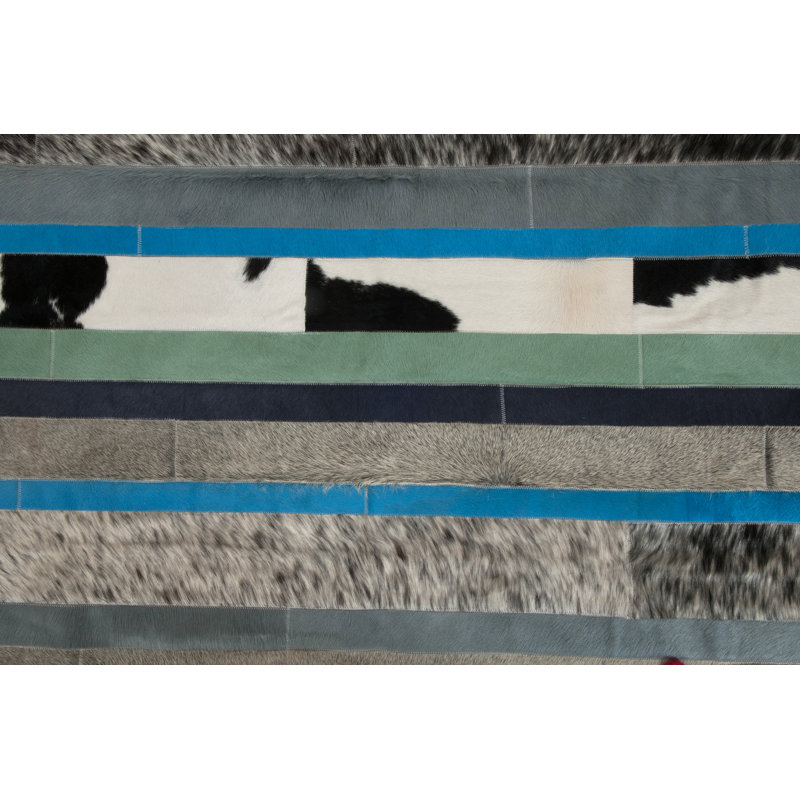 Nueva Raya Cowhide Striped Area Rug