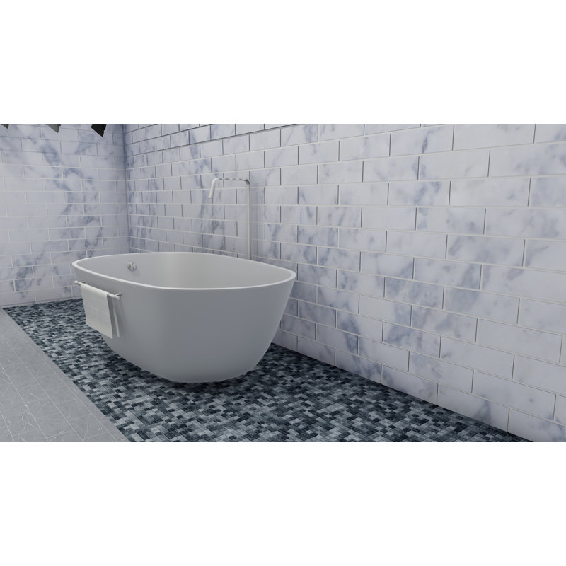 Oriental White 6x12 Polished Tile