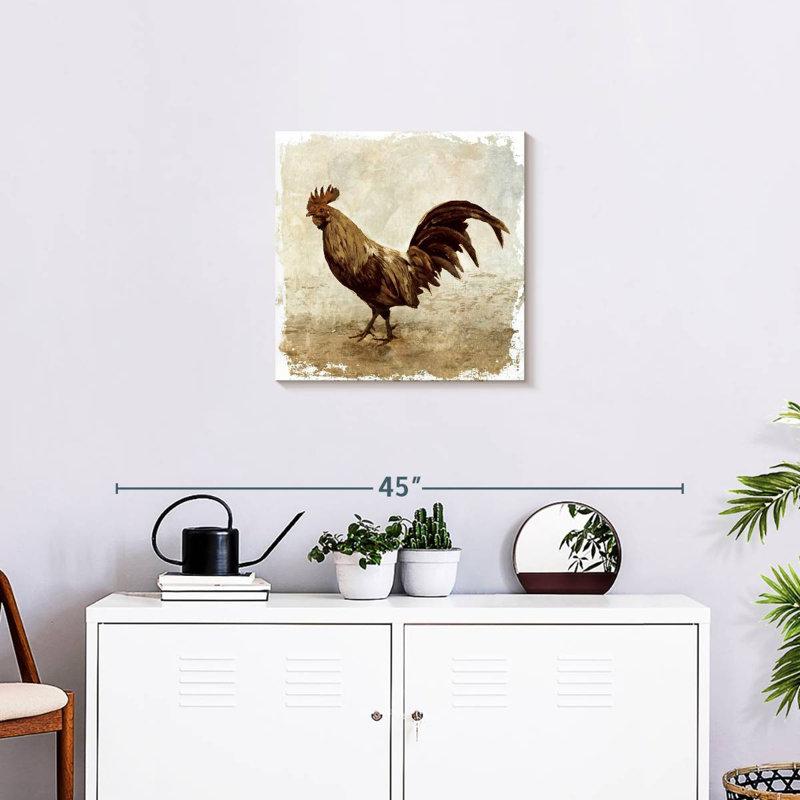 Coq Crowle, H 20 po x l 20 po