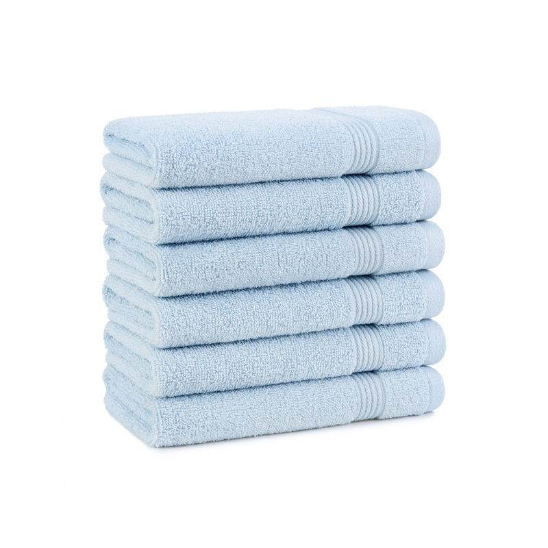 Brendle Hand Towel 16x28 (6/Pack), Misty Blue