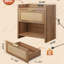 Rattan Nightstands Set Of 2, Night Stand Sets With Charging Station, Boho Bed Side Table With Storage Drawer And Open Shelf, End Tables Bedroom