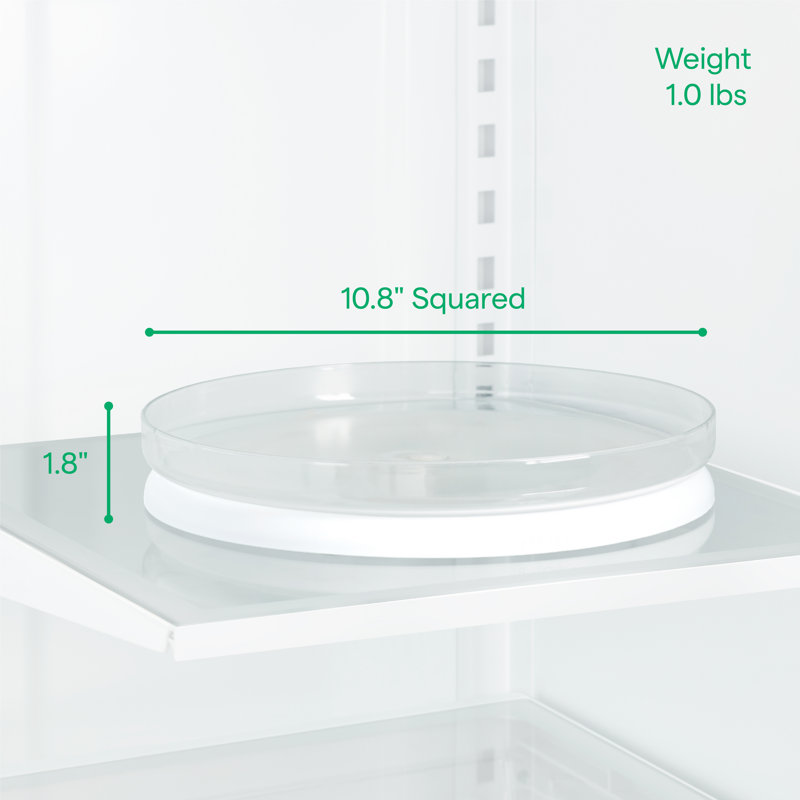 YouCopia® FridgeView 11" Fridge Turntable, Rotating Lazy Susan Turntable for Fridge Storage
