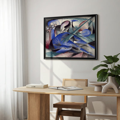 Dreaming Horse (Träumendes Pferd)-Franz Marc-Framed Gallery Wrapped Canvas-1913