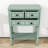 Draga Retro Narrow Console Table with Storage Drawers and Shelf for Living Room-663937326