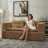 80" Compressed Foam Sleeper Sofa Bed, Corduroy Foldable Couch Bed, Convertible Living Room Set — No Assembly Required-1963441804